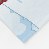 Sneeuwman Breiende Kerstsjaal Fleece Deken (Hoek)