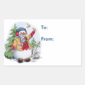 Sneeuwman - Cadeau Labels (Voorkant)