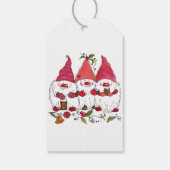 Sneeuwman cadeaubonnen cadeaulabel (Achterkant)