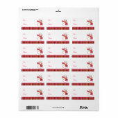 Sneeuwman cadeaukaartlabels etiket (Full Sheet)