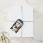 Sneeuwman Cadeaulabel (Met Touw)