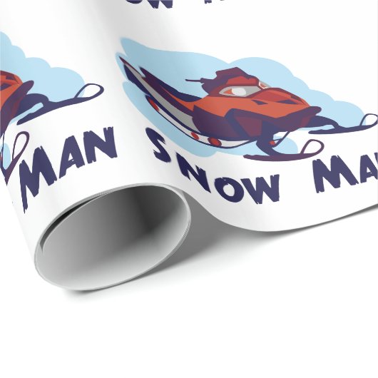 sneeuwMan Cadeaupapier (Rol Hoek)