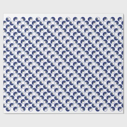 sneeuwman cadeaupapier (Vlak)