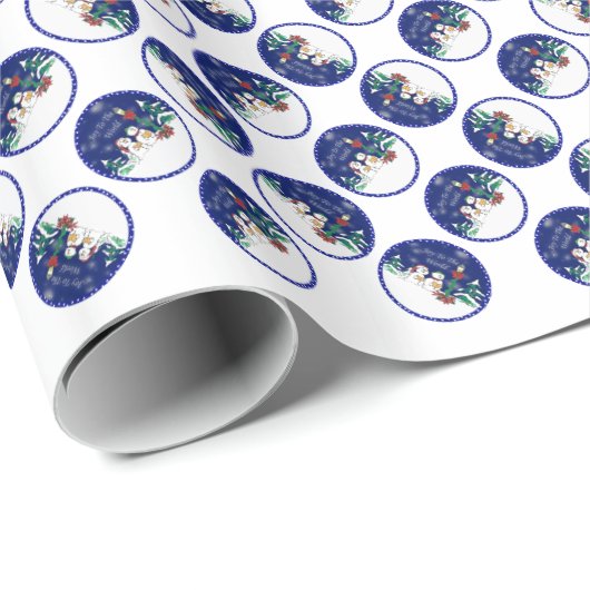 sneeuwman cadeaupapier (Rol Hoek)