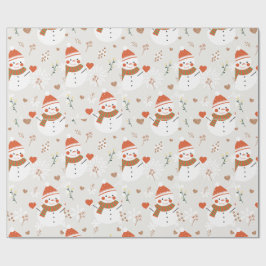 ⛄ sneeuwman cadeaupapier