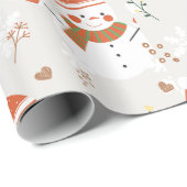 ⛄ sneeuwman cadeaupapier (Rol Hoek)
