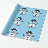 Sneeuwman Cadeaupapier (Uitgerold)