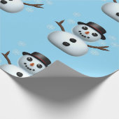 Sneeuwman Cadeaupapier (Hoek)