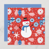 Sneeuwman Chillen Kaart (Voorkant / Achterkant)