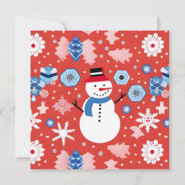 Sneeuwman Chillen Kaart