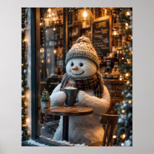 Sneeuwman Coffeeshop Moment Poster
