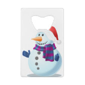 sneeuwman creditkaart flessenopener (Achterkant)