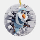 Sneeuwman Decor Keramisch Ornament (Voorkant)