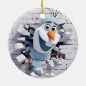 Sneeuwman Decor Keramisch Ornament (Achterkant)