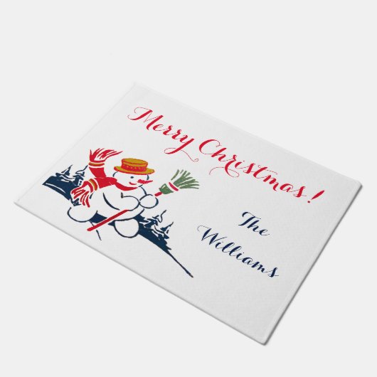 sneeuwman deurmat (Schuin)