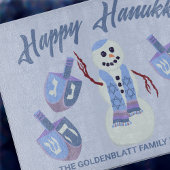Sneeuwman Dreidels Hanukkah gepersonaliseerde Chal Snijplank