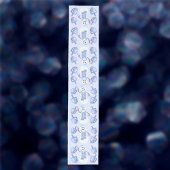 Sneeuwman Dreidels Joodse feestdag Blauwe Chanoeka Medium Tafelloper