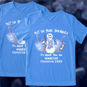 Sneeuwman Dreidels Joodse feestdag Chanoeka Grappi Tri-Blend Shirt