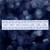 Sneeuwman Dreidels Optioneel Jouw naam Blauw Chano Korte Tafelloper