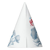 Sneeuwman en herten feestje Pet Feesthoedjes (Achterkant)