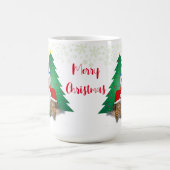 Sneeuwman en Kat Kerstmis Koffiemok (Center)