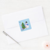Sneeuwman en kerstboom 3-3 Stickers (Envelop)
