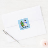 Sneeuwman en kerstboom #3 Stickers (Envelop)