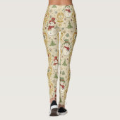  sneeuwman en kerstboom leggings (Achterkant)