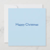 Sneeuwman en kerstboom met kerstmis Kaart (Achterkant)