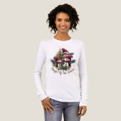 Sneeuwman en kerstboom Tri-Blend shirt (Voorkant)