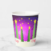 Sneeuwman en rode sjaals papieren bekers (Links)