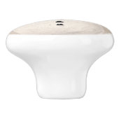 Sneeuwman en sneeuwvlokken Rustieke Kerst Keramische Knop (Zijkant)