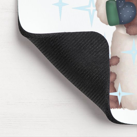 Sneeuwman en Teddyberen Tshirts en geschenken Muismat (Hoek)