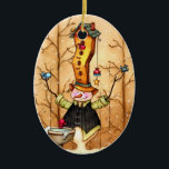 Sneeuwman en vogelvrienden kerstversiering keramisch ornament<br><div class="desc">Wat is er beter dan in de buurt van geliefden te zijn tijdens de koude, koude winter. Dit is een grillige scène van een sneeuwman die tijd doorbrengt met veel van zijn vrienden. Zijn vrienden hoeven niet ver te reizen om hem te bezoeken, omdat hij hen zijn lange pet in...</div>