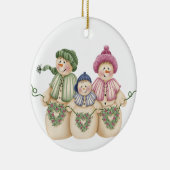 Sneeuwman familie Keepsake Ornament (Rechts)