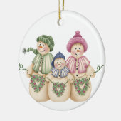 Sneeuwman familie Keepsake Ornament (Links)
