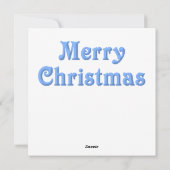 Sneeuwman Familie Kerstkaart (Achterkant)