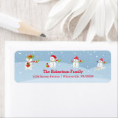 Sneeuwman familie | Vakantie Etiket (Insitu)