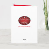 Sneeuwman Feestdagen Kaart (Achterkant)