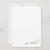 Sneeuwman Feestdagenkaart (Achterkant)