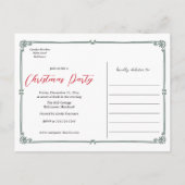 Sneeuwman Feestelijk | Kerstfeest Opslaan De Datum Aankondigingskaart (Achterkant)