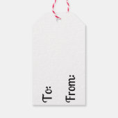 Sneeuwman Figuur Christmas Gift Label Cadeaulabel (Achterkant)