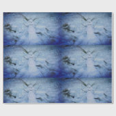 Sneeuwman foto Glanzend inpakpapier (Vlak)