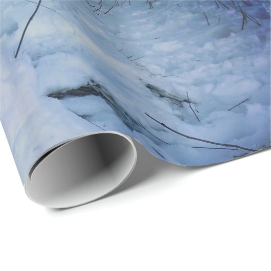 Sneeuwman foto Glanzend inpakpapier (Rol Hoek)