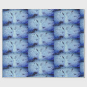 Sneeuwman foto Glanzend inpakpapier (Vlak)