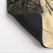 Sneeuwman Foto Mousepad Muismat (Hoek)