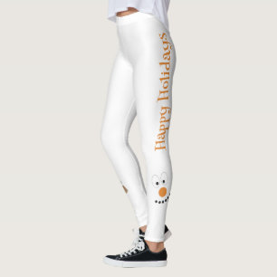 Sneeuwman Funny Face Schattigee nieuwigheid kerst Leggings