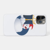 Sneeuwman geeft cadeau... Case-Mate iPhone case (Achterkant (horizontaal))
