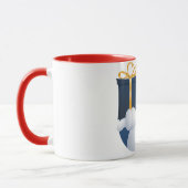 Sneeuwman geeft cadeau... mok (Links)
