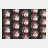 Sneeuwman gelooft Santa Red Plaid Pet Kerst Inpakpapier Vel (Voorkant)
